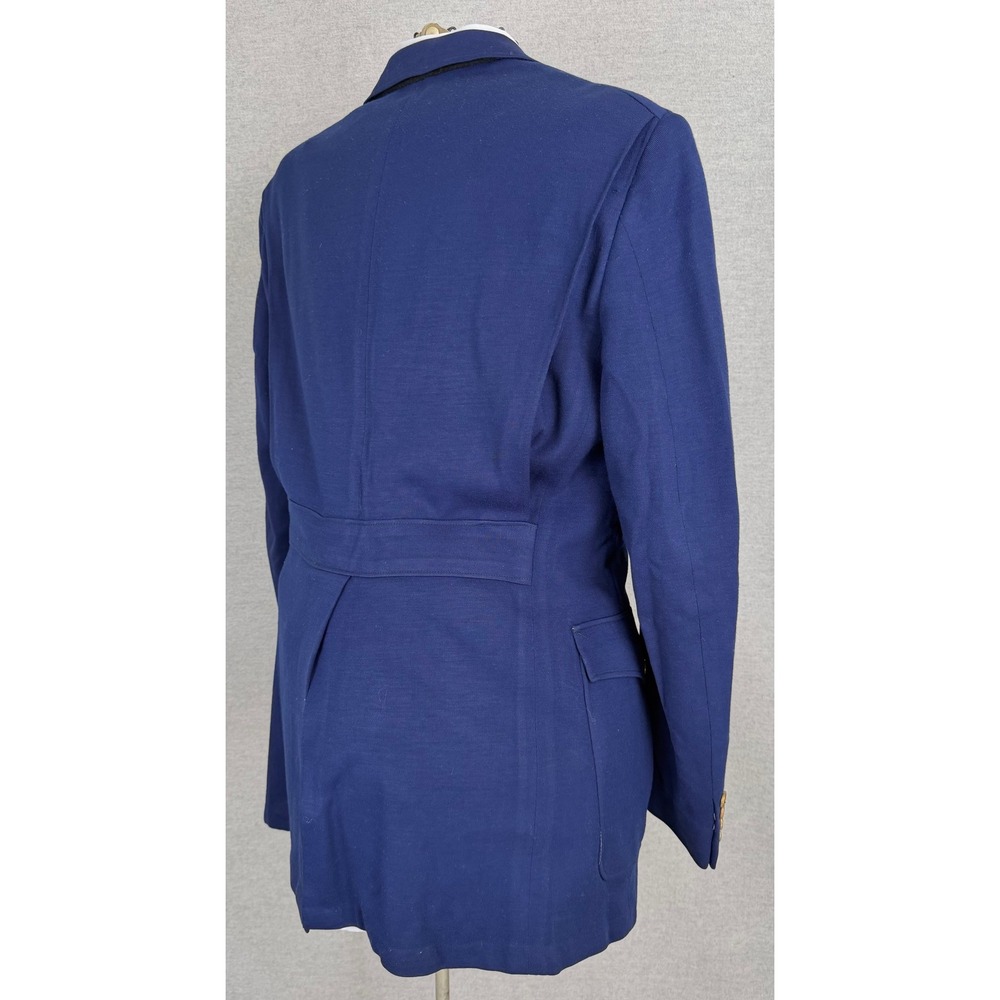 Vintage Bespoke Blue Norfolk Belted Sport Coat‎ Blazer 50s 60s True Vintage - Picture 6 of 12